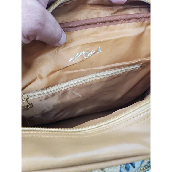 Signature Club A Ladies Tote Bag Safari Tapestry Embroidered Tiger‎ Cheeta Lion - Picture 14 of 16